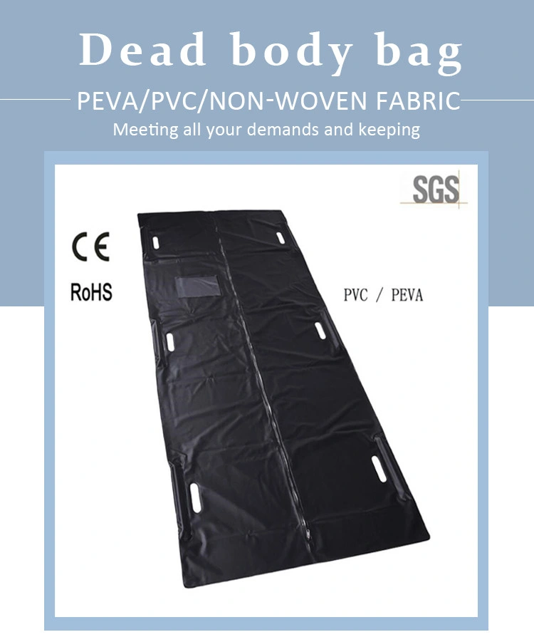 Roundfin Dead Body Storage Cadaver Bag Crime Scene Body Bag Transportation Carrying Dead Person PVC PEVA PP