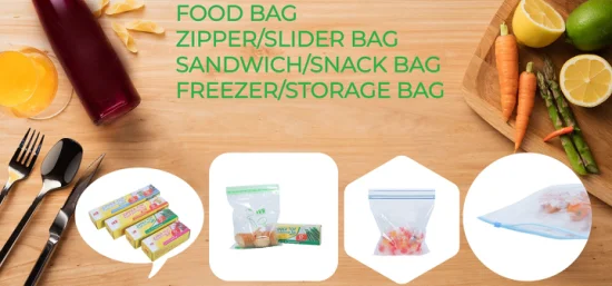 High Quality PEVA Storage Food Bags Standing Freezer Storage Bags with Zipper