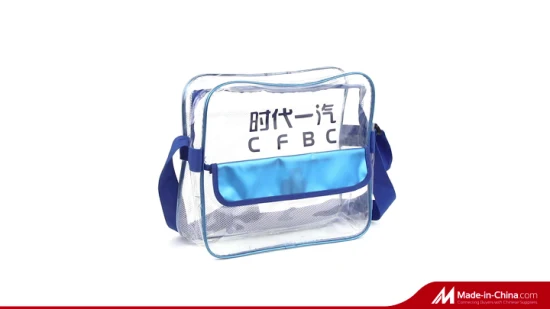 Clear Tote Bag Transparent PVC Handbag for Shopping, Work, School, Festival Gift Wrap Bag Cosmetic Storage Bag with Handle